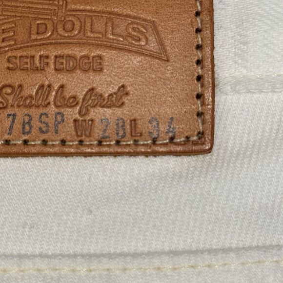 3sixteen x Self Edge 577BSP Slim Tapered Jeans – White – Size 28 x 34 - Picture 11 of 11